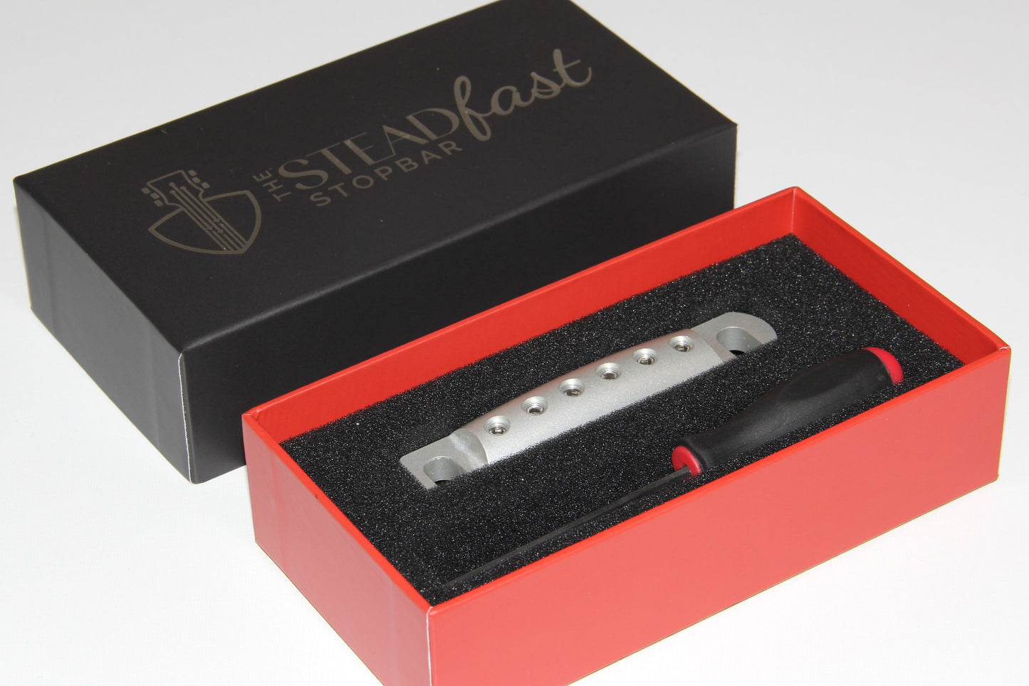 CNC Aluminum stopbar in box for Gibson Epiphone guitar