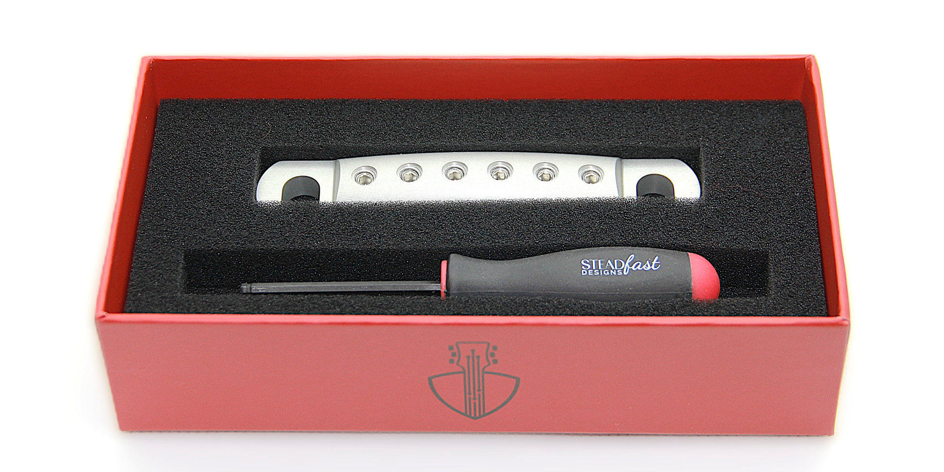 Inexpensive lightweight aluminum stopbar upgrade for electric guitar