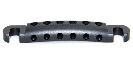 Black anodized lightweight guitar stopbar locking CNC