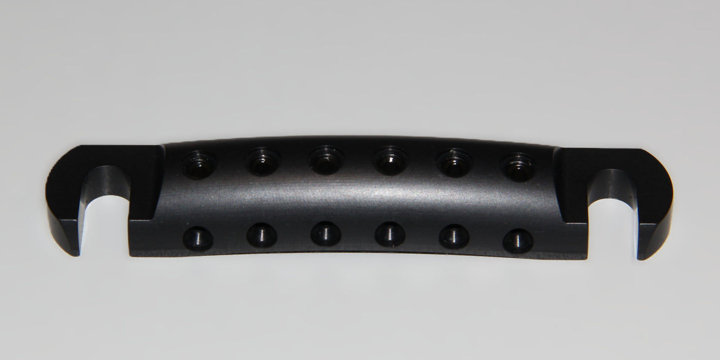 Black Anodized Aluminum Stopbar CNC Gibson Epiphone guitar