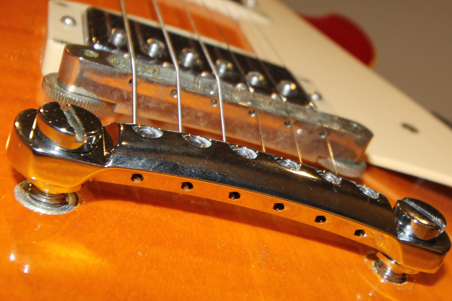 CNC Lightweight Aluminum string locking Stopbar tailpiece for Gibson Epiphone guitar Polished Nickel