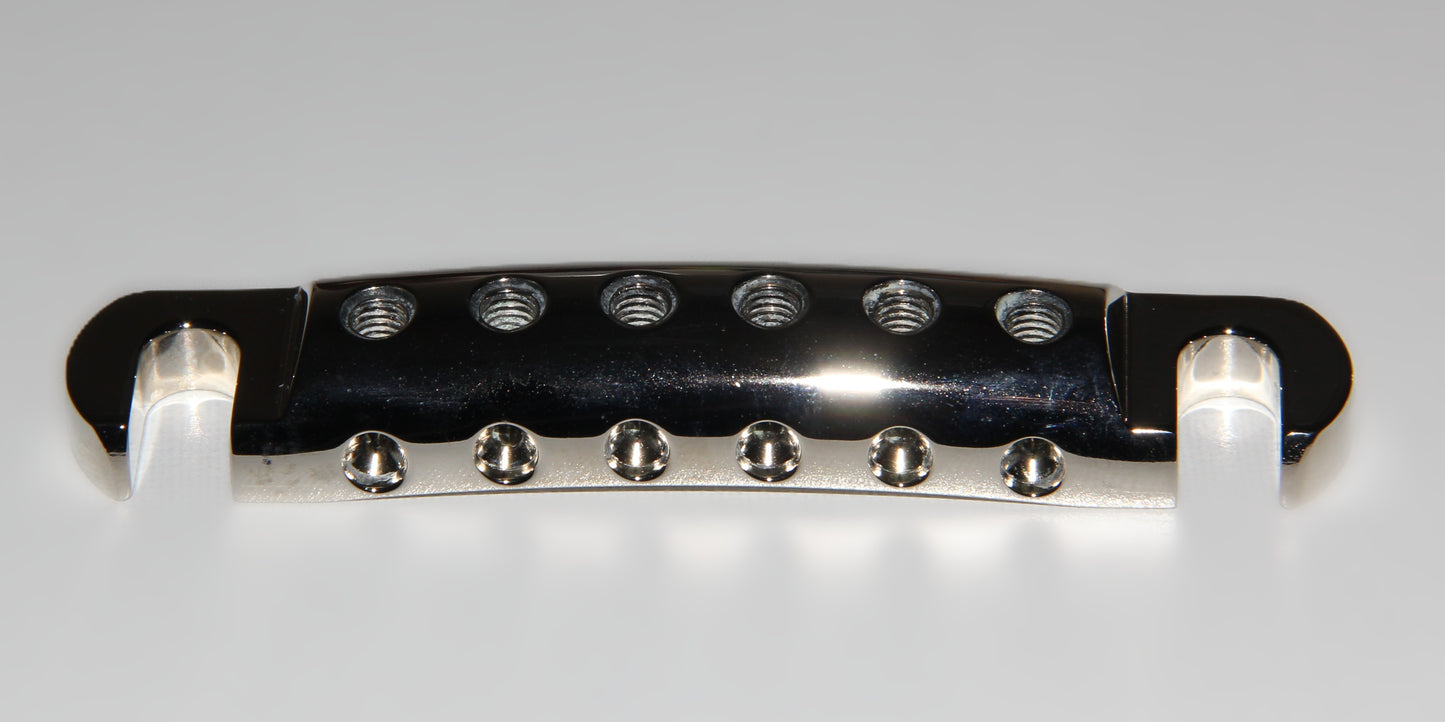 CNC Lightweight Aluminum string locking Stopbar tailpiece for Gibson Epiphone guitar Polished Nickel