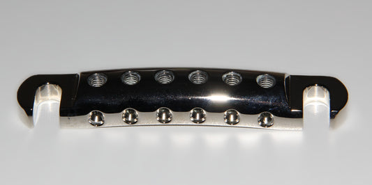 CNC Lightweight Aluminum string locking Stopbar tailpiece for Gibson Epiphone guitar Polished Nickel