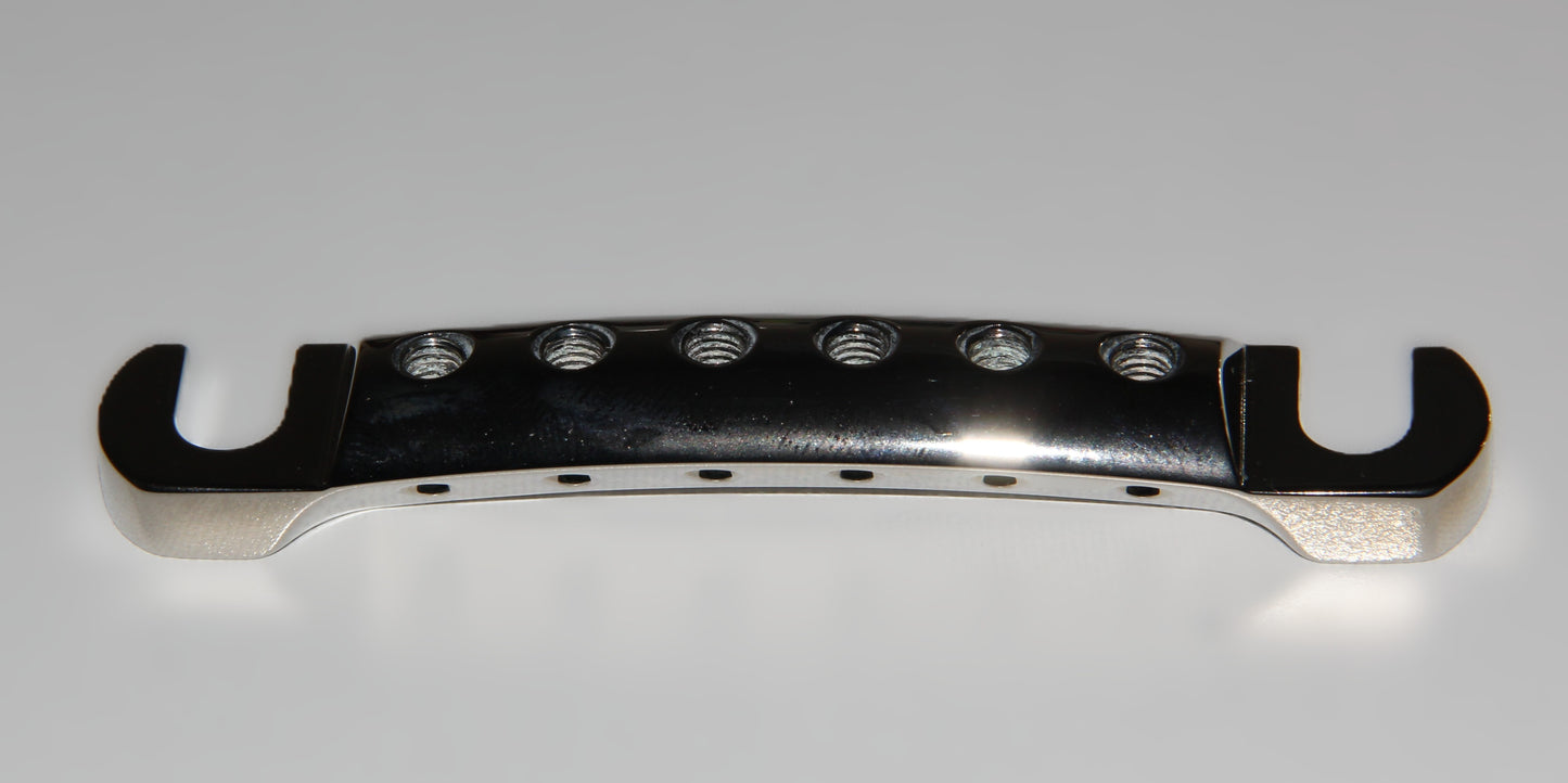 CNC Lightweight Aluminum string locking Stopbar tailpiece for Gibson Epiphone guitar Polished Nickel