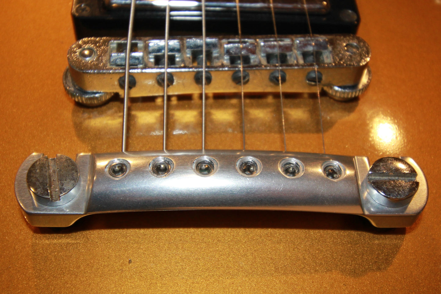 Polished and Silver Anodized CNC Lightweight Aluminum string locking Stopbar tailpiece for Gibson Epiphone guitar