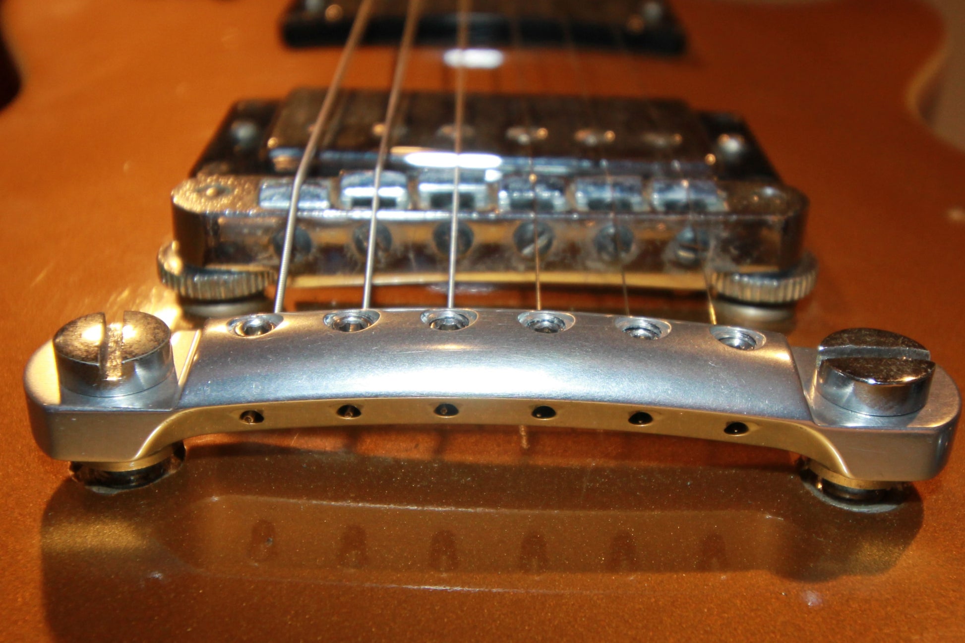 Polished and Silver Anodized CNC Lightweight Aluminum string locking Stopbar tailpiece for Gibson Epiphone guitar