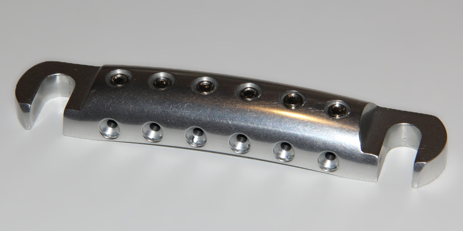 Polished and Silver Anodized CNC Lightweight Aluminum string locking Stopbar tailpiece for Gibson Epiphone guitar