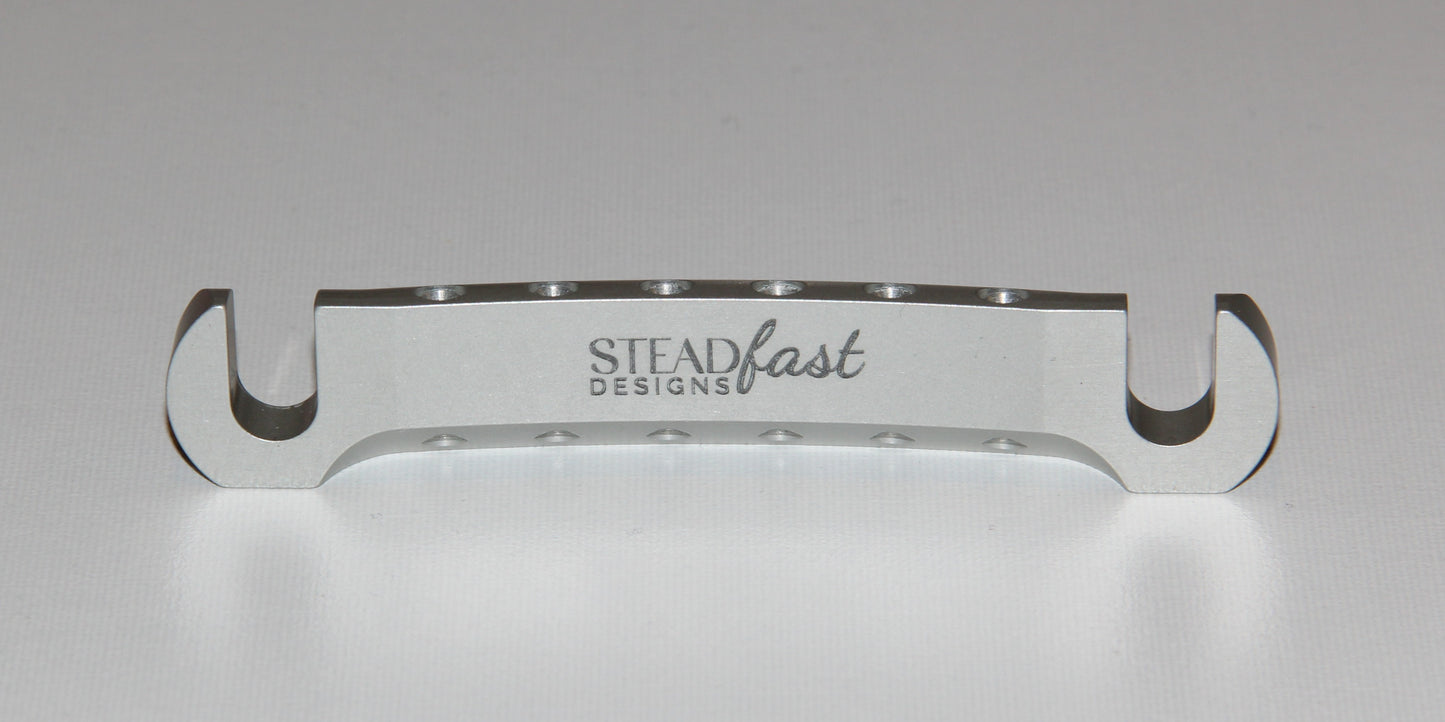 Silver Anodized CNC Aluminum Stopbar for Gibson Epiphone guitar bottom