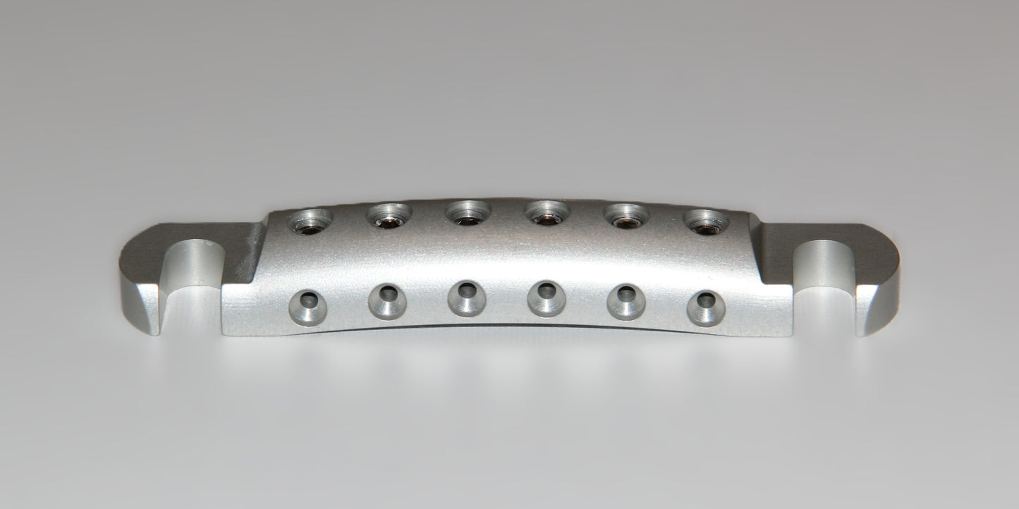 Silver Anodized CNC Aluminum Stopbar for Gibson Epiphone guitar